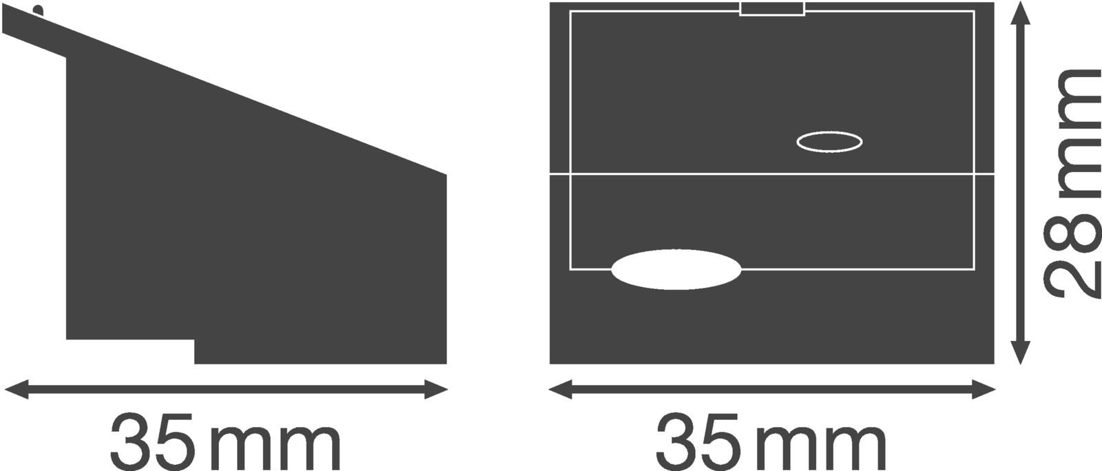 Kabeleinführung or Kst L36mm B35mm H28mm