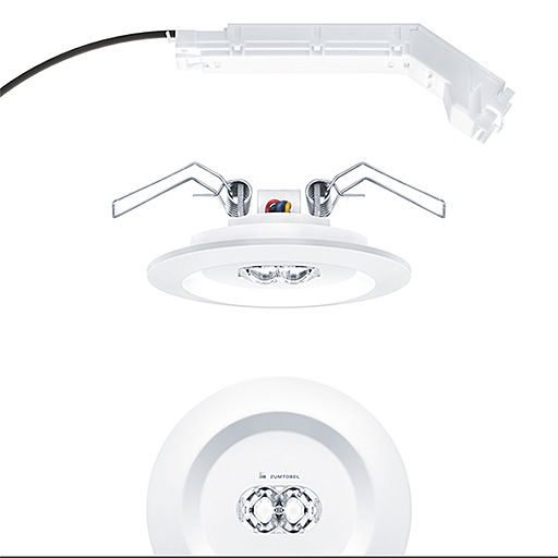 LED-Sicherheitsleuchte 3,9W 4000K 307lm IP40 EB 2LEDs Einb ÜberwBaust zentral