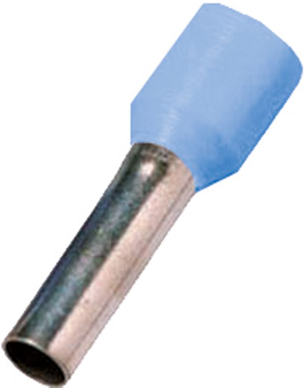 Aderendhülse 0,25qmm 8mm isol PP bl Cu Polypropylen (PP) verzinnt