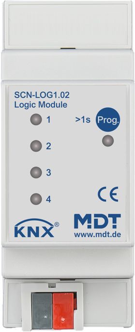 Logikbaustein KNX REG 2TE inkl.Ankoppl Mit Busankopplung