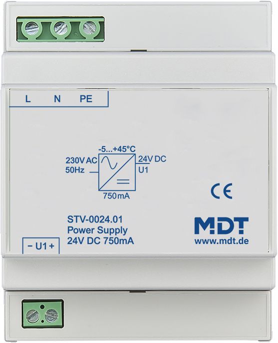 Gleichstromversorgung REG 24V 18W 230VAC 0,75A 4TE f.Reiheneinb Kurzschlussf IP20
