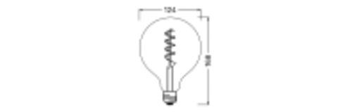 LED-Kugellampe FM E27 Vintage 1906 4W ws 1800K Filamentlampe 140lm G kl 330° AC