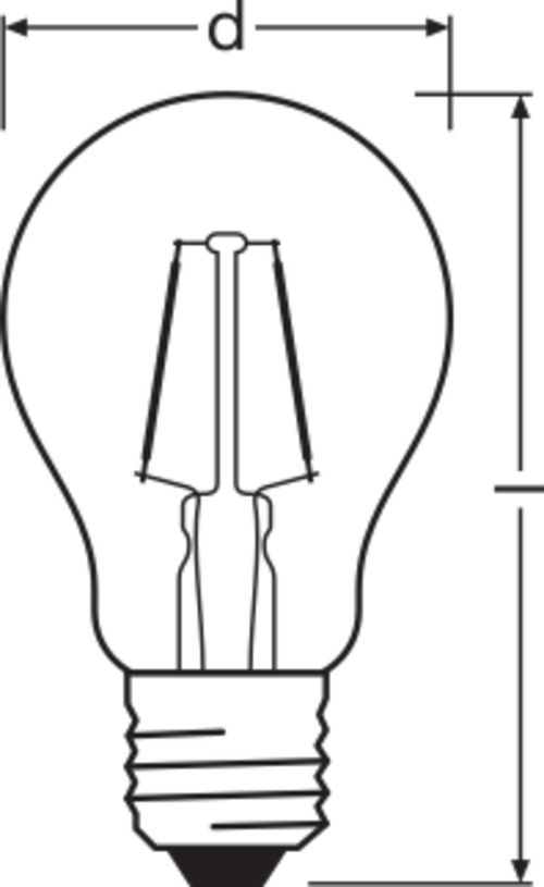 LED-Lampe FM E27 Vintage 1906 2,5W 2400K Filamentlampe ws 220lm kl 300° AC