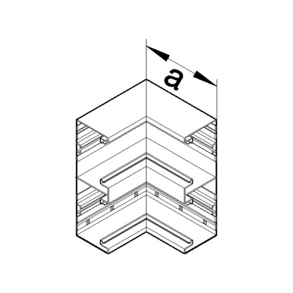 Inneneck GEB-K Alu UT 210x68mm ver-ws besch hfr RAL9016