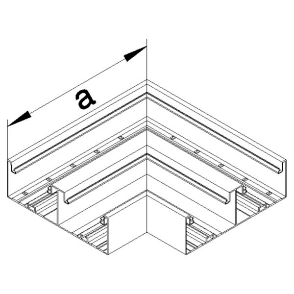 Flachwinkel GEB-K UT 68x210mm Alu ver-ws hfr besch RAL9016