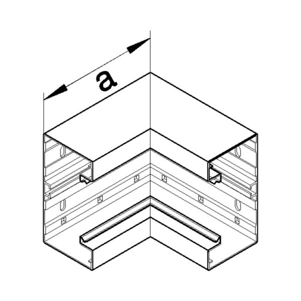 Inneneck GEB-K Alu UT 170x85mm ver-ws besch hfr RAL9016