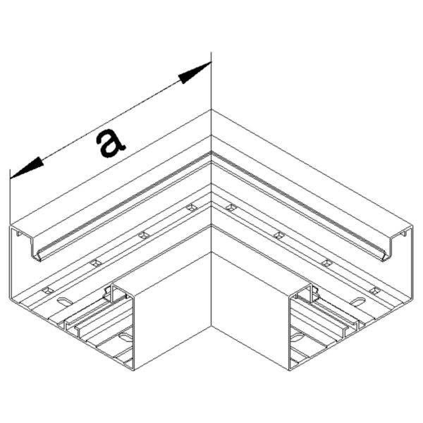 Flachwinkel GEB-K UT 85x170mm Alu ver-ws hfr besch RAL9016