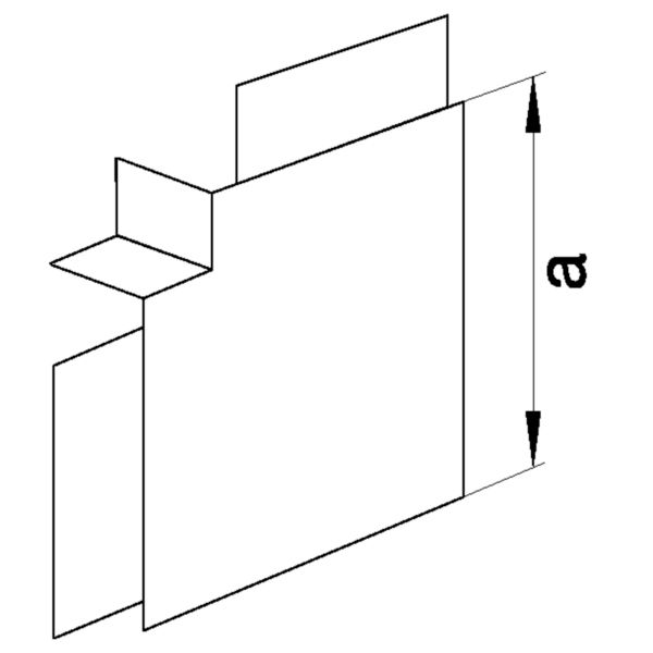 Flachwinkel LF-K HFT 150x61mm Kst unbeh ver-ws RAL9016 hfr