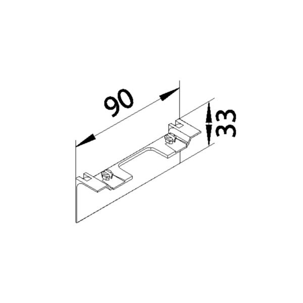 Geräteträger SL-K ver-ws 80x20mm hfr
