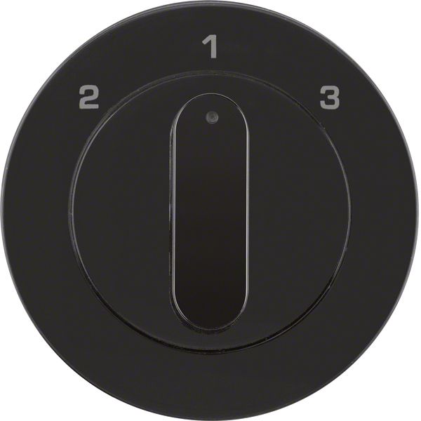 Drehknopf Stufen sw glz 3-Stuf Symbol 3-Stufenschalter
