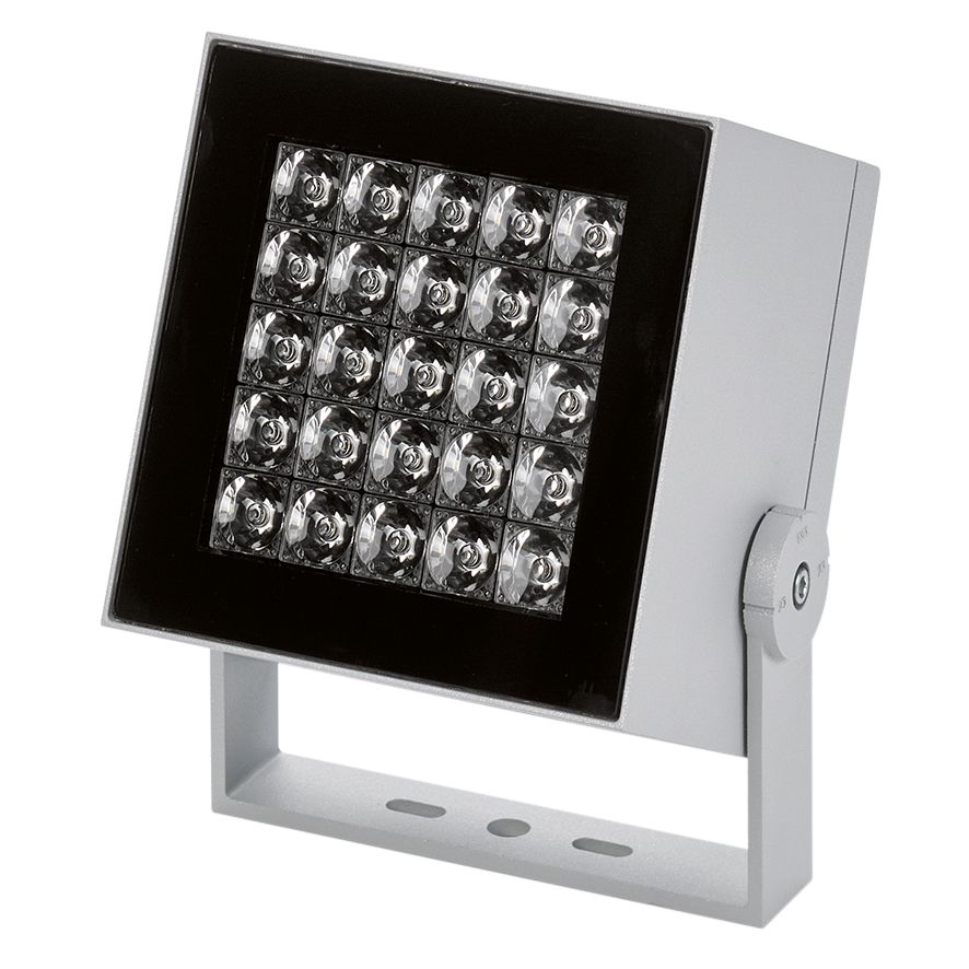 LED-Wandstrahler 57W 4000K 4249lm Konv 1-10V Dimmung 1-10 V 25LEDs Alu IP65 sw