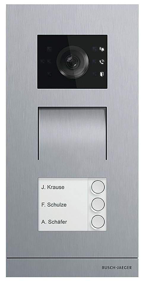 Türstationmodul AP edst 2 LAN m.Kamera m.Abd 2RT Mit Kamera 135x277x18mm