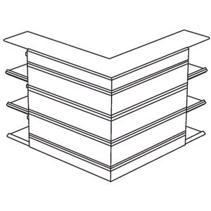 Außeneck LF-K 34x220mm 90° rws UT Alu