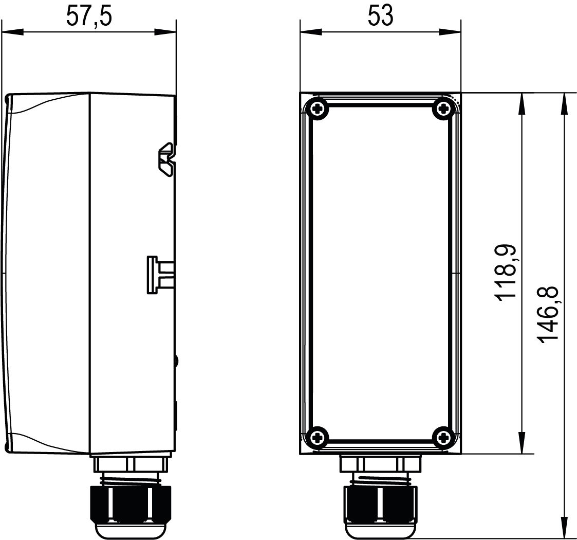 Temperaturschalter Kapillarrohr 1W Aufb 20-150°C/Ein 9,1°C/Diff