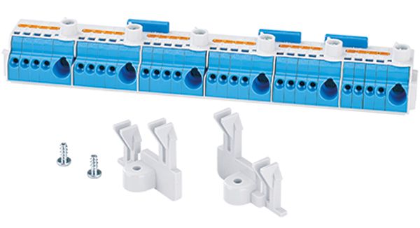 Klemmleiste 1p bl 75A 1,5-25qmm Thermopl Direktmont Schraub Steckanschl