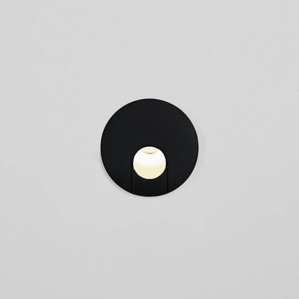 LED-Orientierungsleuchte 2W 3000K 70lm sw Konv 1LED elektr.Trafo IP20 Scheibe