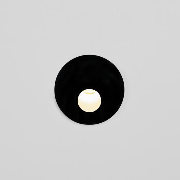 LED-Orientierungsleuchte 2W 3000K 70lm sw Konv 1LED elektr.Trafo IP20 Scheibe