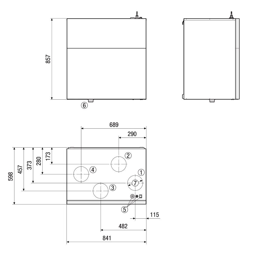 Lüftungsgerät GW Stahl verkleidet