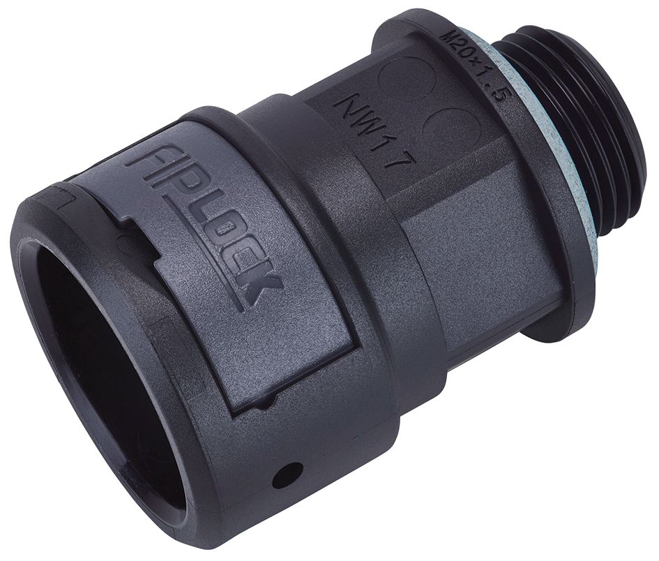 Wellrohrverschraubung PA Ø10mm M16x1,5 IP68 Polyamid (PA) M16 x 1,5 ger Gew