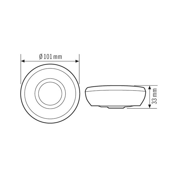 Präsenzmelder AP 180-360° Basic ws mt IP20 fernb 2300W