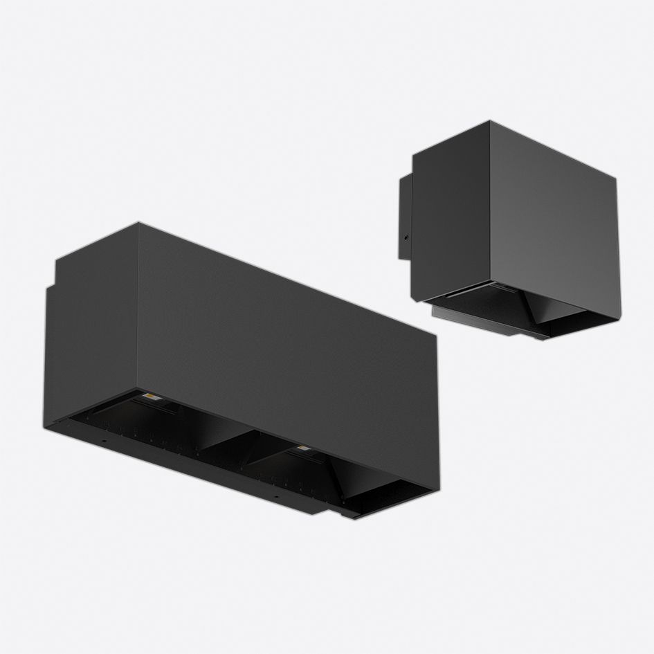 LED-Up/Down Leuchte VAJO-DUO 18W 4000K 1450lm sw Konv IP65 97x242x100mm