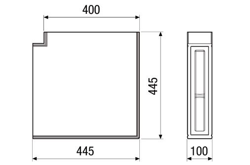 Luftkanalbogen rechteckig