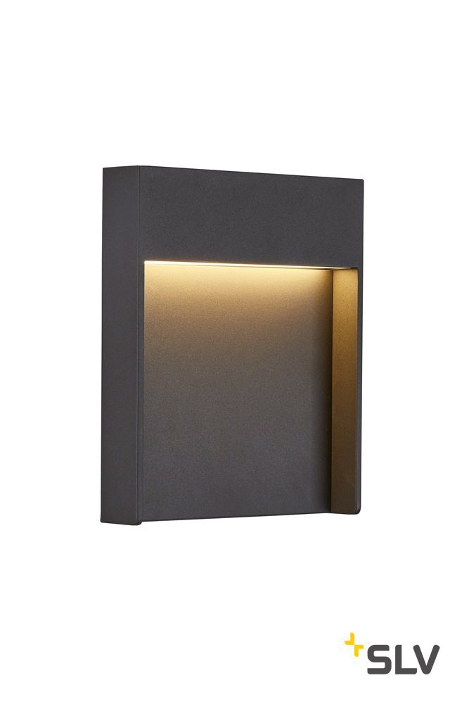 LED-Orientierungsleuchte 13W 3000K 530lm anth 1LED elektr.Trafo IP65 Lamelle m.LM