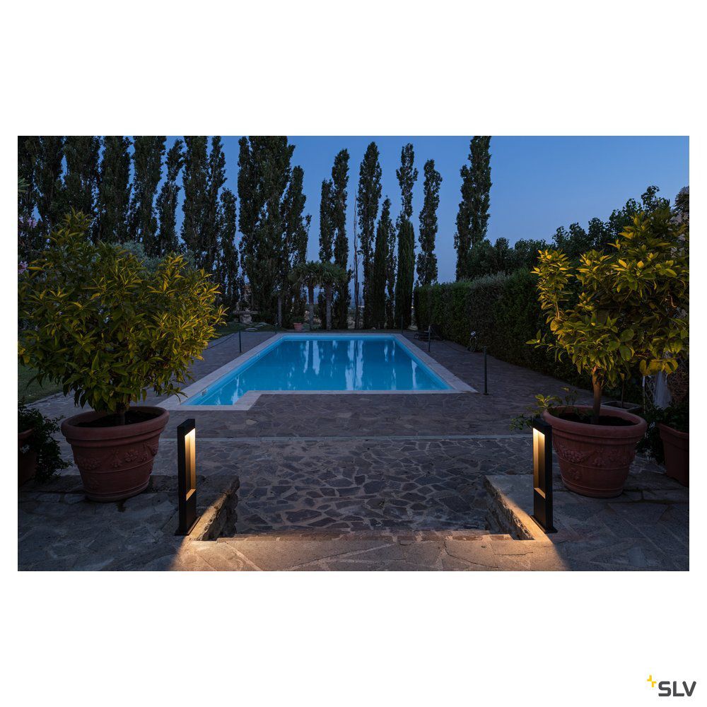 LED-Pollerleuchte 10W IP65 3000K 400lm anth 1LED Alu Kst_tr