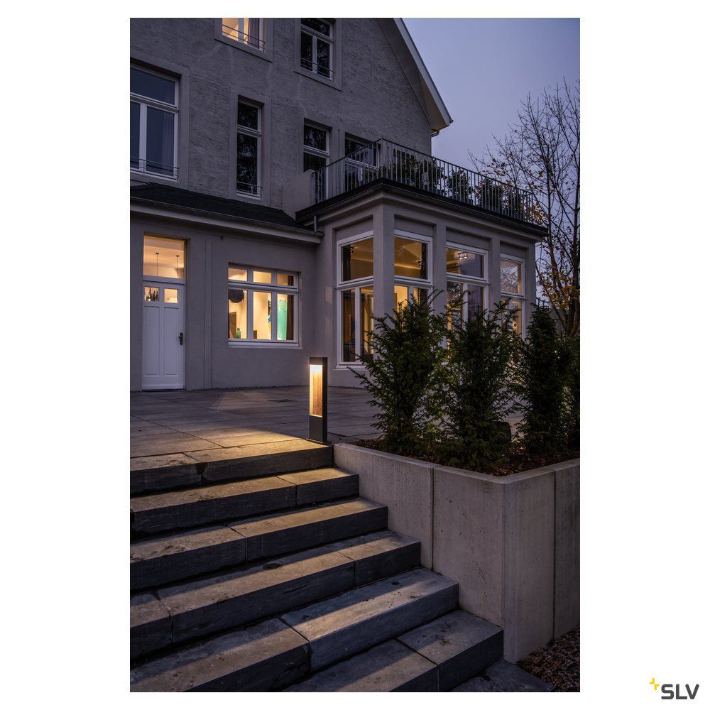 LED-Pollerleuchte 10W IP65 3000K 400lm br Alu 1LED Kst_tr