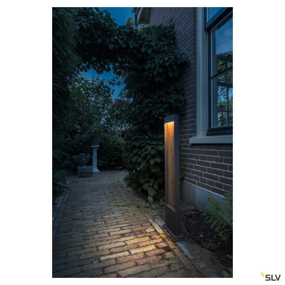 LED-Pollerleuchte 10W IP65 3000K 400lm br Alu 1LED Kst_tr