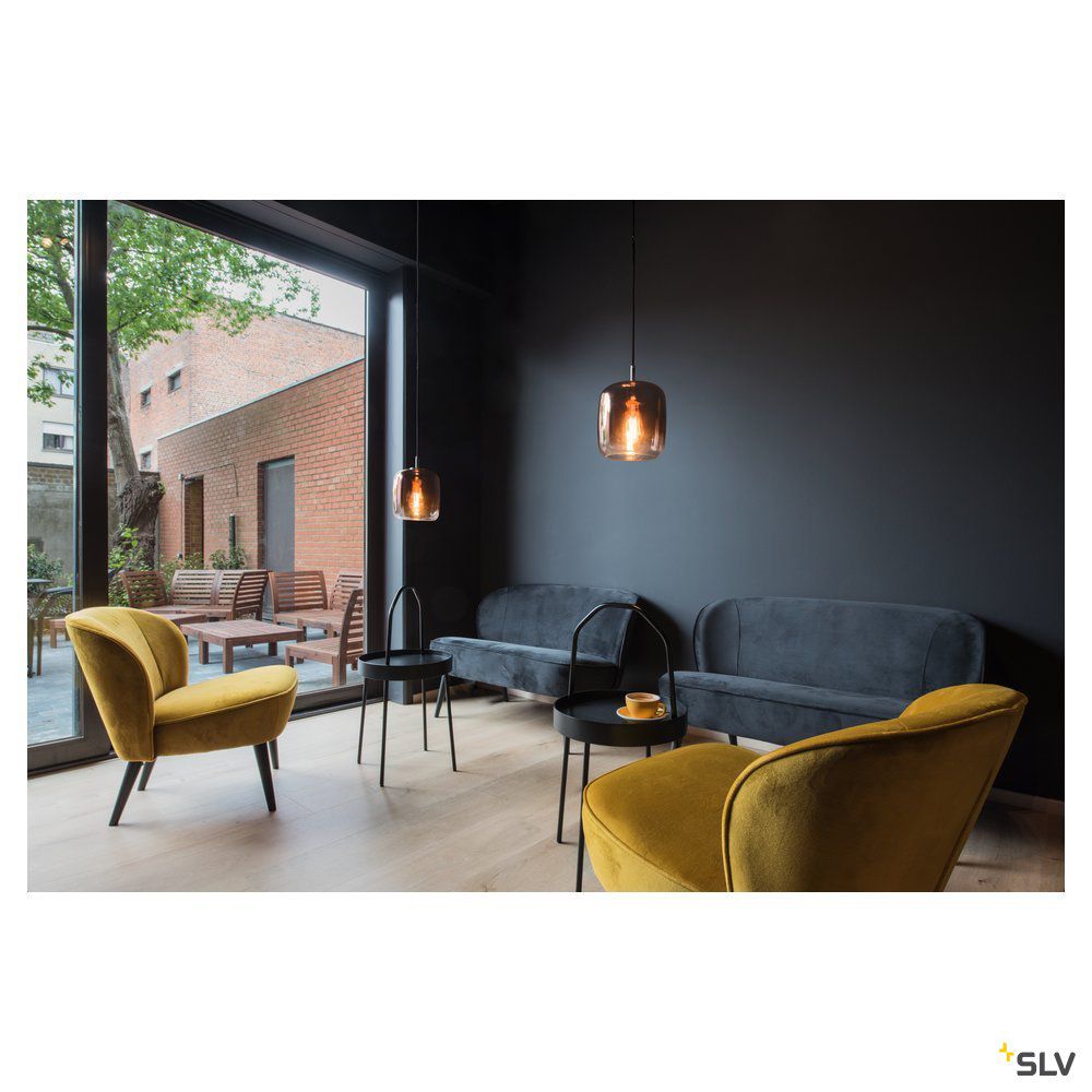 Pendelleuchte 15W HV cu E27 asym IP20 Ø200mm