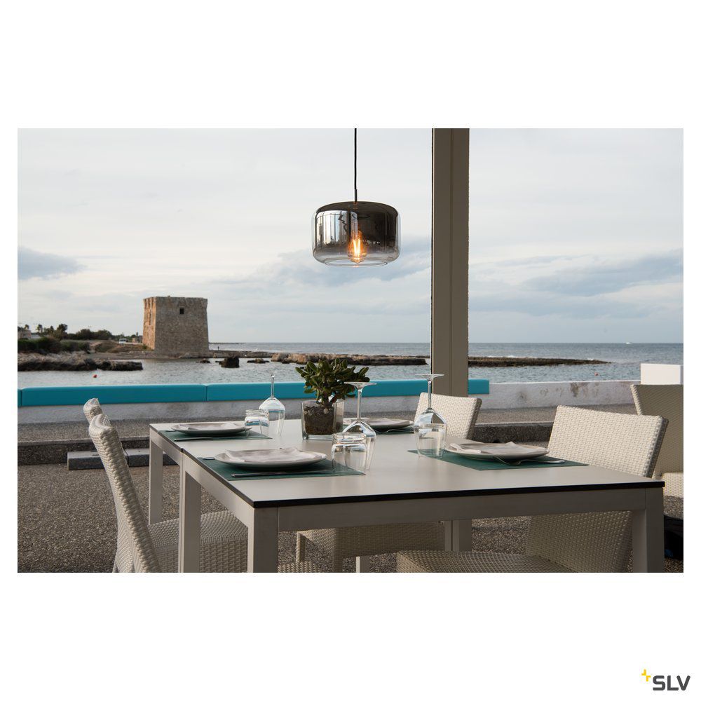 Pendelleuchte 15W HV chr E27 asym IP20 Ø280mm