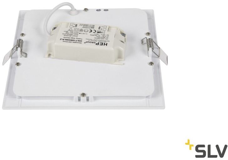 LED-Einbaustrahler 9,7W 3000K Konv ws mt IP20 1LED Alu 165x165x20mm