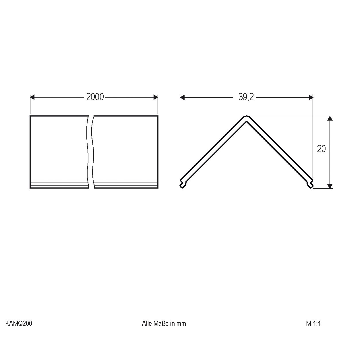 Abblendung APEXL sym direkt Kst 2000x28x28,3mm