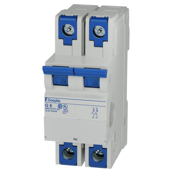 Leitungsschutzschalter UC G 6A 2p 480V 2TE 16,67-400Hz IP20
