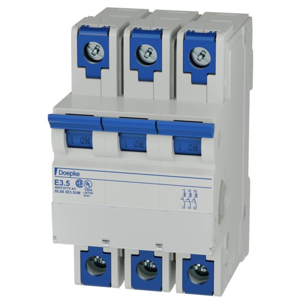 Leitungsschutzschalter AC E 3,5A 3p 480V 3TE 16,67-400Hz IP20