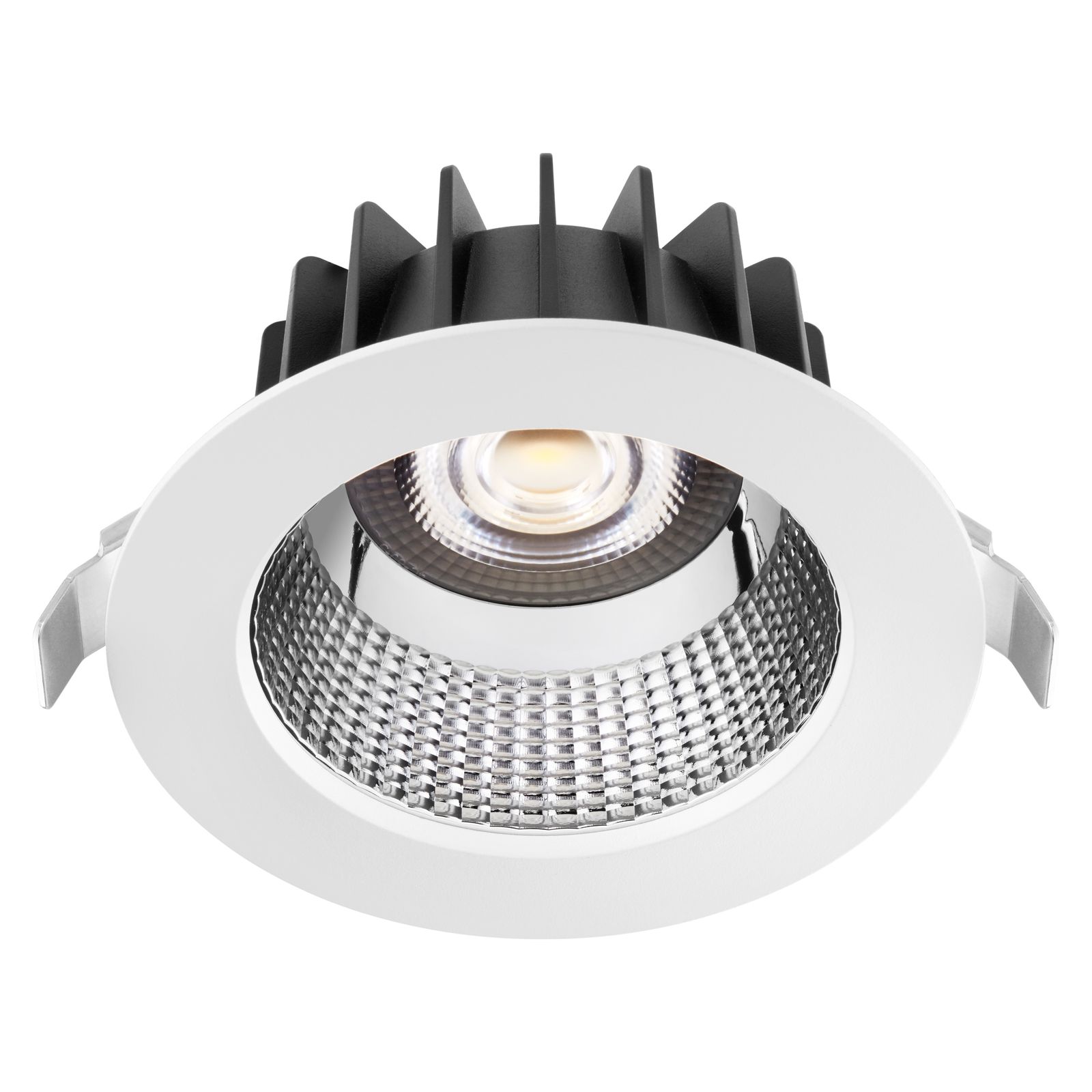 LED-Einbaustrahler 18W ELIA 3000K 1700lm Konv 1LED Alu IP54 ws mt mediumstrahlend