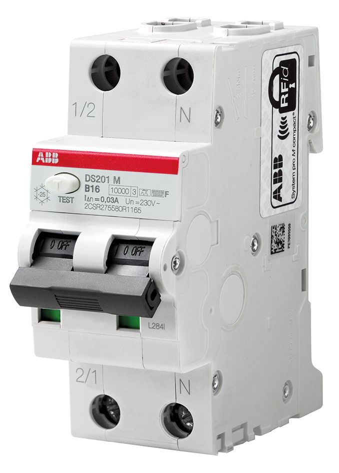 FI/LS-Schutzschalter B10 DS201 1p+N 2TE 0,03A A 6kA 230V