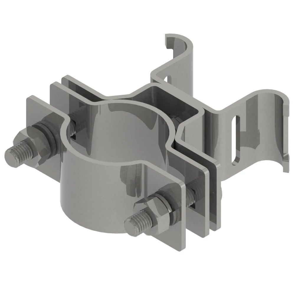 ISOnV-Mastklemme für Span unbeh Montagematerial Edelstahl (V2A)