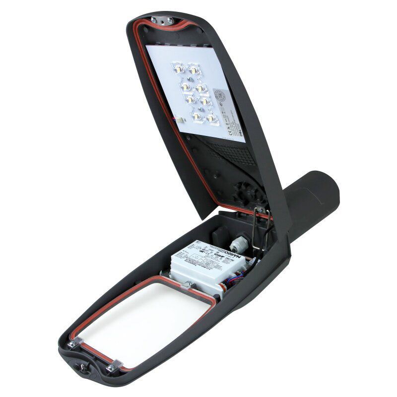 LED-Straßenleuchte 20W BELUGAmicro 4000K Aufs/Ans 48-76mm 2400lm sw elektr.Trafo