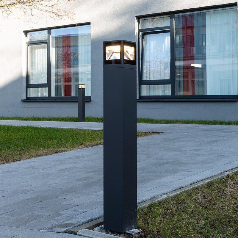 LED-Wandanbauleuchte WAY 15W 3000K 800lm gr Konv IP65 148x120x120mm