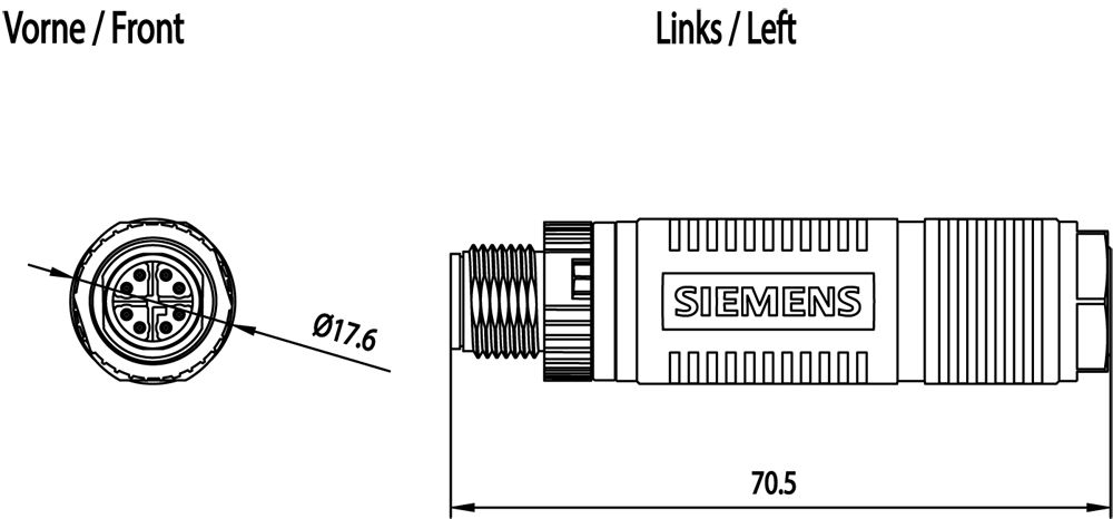 Rundsteckverbinder IP65/IP67