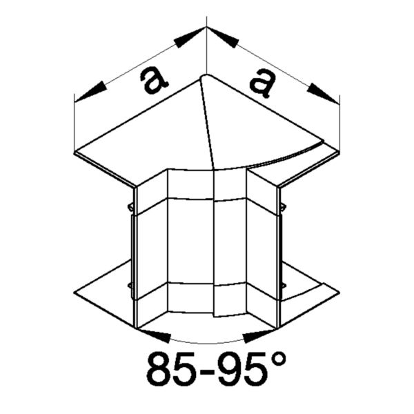 Inneneck GEB-K Kst HFT 100x68mm gra-sw unbeh gra/sw hfr RAL9011