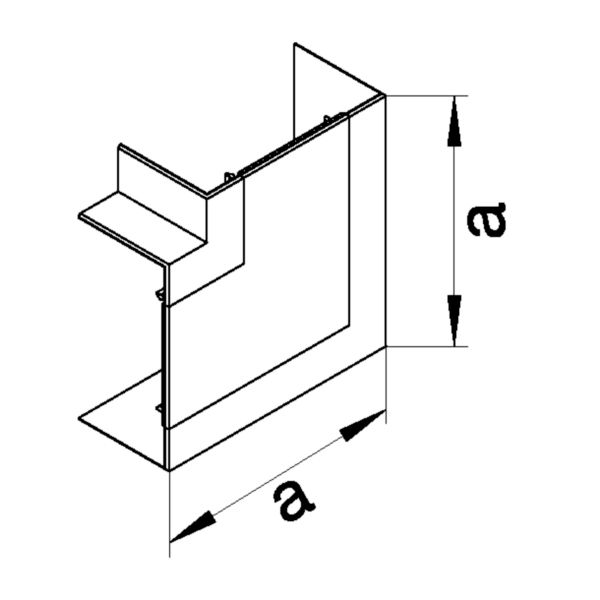 Flachwinkel GEB-K HFT 68x130mm Kst unbeh gra-sw hfr gra/sw RAL9011