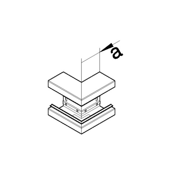 Außeneck GEB-K 68x170mm UT 90° Kst unbeh ver-ws RAL9016