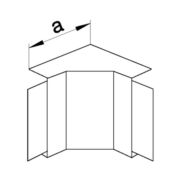 Inneneck LF-K 130x61mm ver-ws RAL9016 HFT hfr Kst unbeh