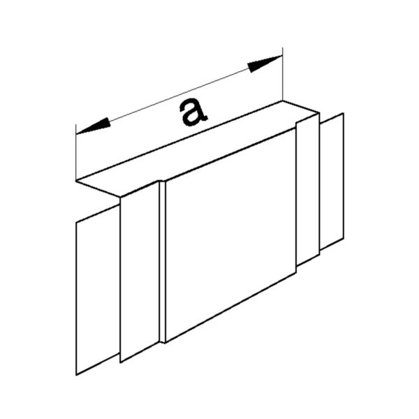 T-Stück LF-K 40x40mm HFT Kst ver-ws RAL9016 unbeh