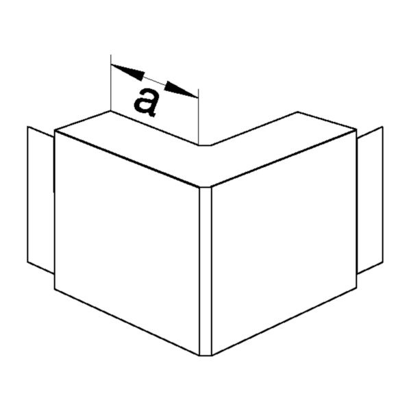 Außeneck LF-K 110x61mm 90° ver-ws Kst RAL9016 HFT hfr