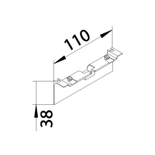 Geräteträger SL-K ver-ws 115x20mm hfr