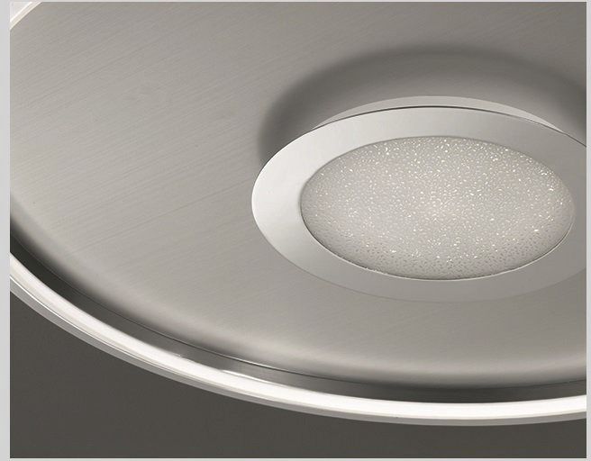 LED-Deckenanbauleuchte Bug 27W 3000K 3200lm chr Konv IP20 Ø440x60mm